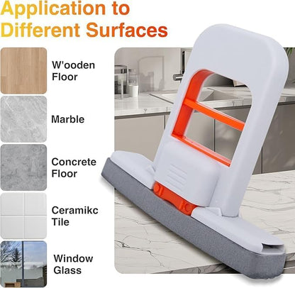 Mini Foldable Self-Squeeze Mop – Portable Desktop & Kitchen Cleaner | Wet & Dry Use | Smart Cleaning Tool | mydeal99