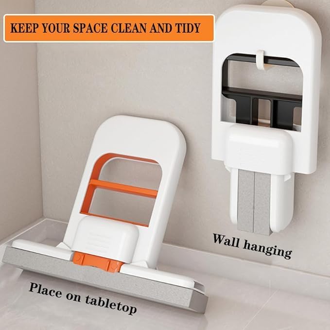 Mini Foldable Self-Squeeze Mop – Portable Desktop & Kitchen Cleaner | Wet & Dry Use | Smart Cleaning Tool | mydeal99