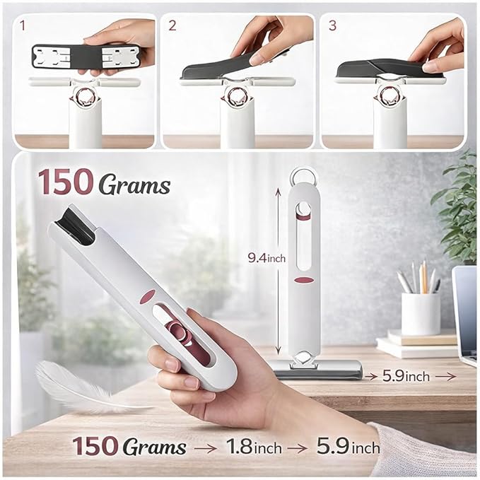 Foldable Mini Squeeze Mop – Smart Kitchen Wiper for Walls, Glass & Car | Portable Cleaning Tool | mydeal99