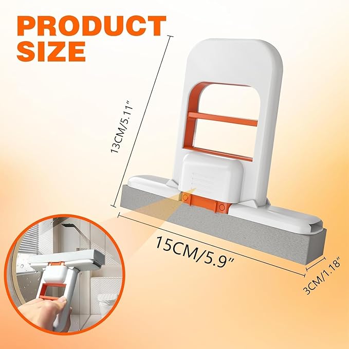 Mini Foldable Self-Squeeze Mop – Portable Desktop & Kitchen Cleaner | Wet & Dry Use | Smart Cleaning Tool | mydeal99