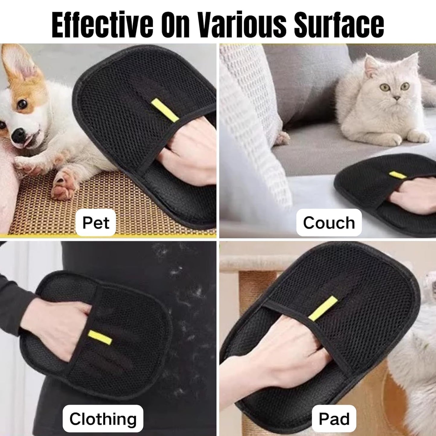 Pet Hair Removal Glove – Reusable Electrostatic Grooming Tool for Dogs & Cats | Easy Fur Cleaner | mydeal99