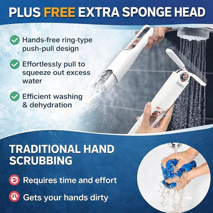 Foldable Mini Squeeze Mop – Smart Kitchen Wiper for Walls, Glass & Car | Portable Cleaning Tool | mydeal99