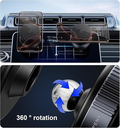Magnetic Suction Phone Holder – 360° Rotating Car Mobile Stand | Ultra Strong Grip | Universal Fit | mydeal99